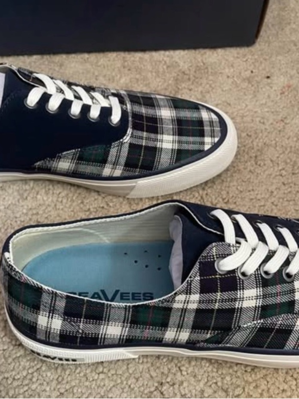 Seavees Plaid sneakers- brand new with box